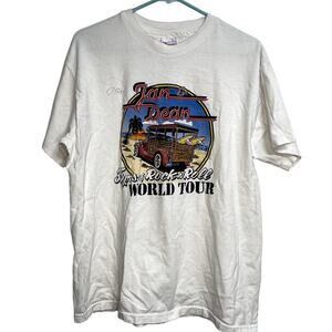 Vintage Signed White Jan & Dean 35th Anniversary World Tour‎ Band Shirt Size M